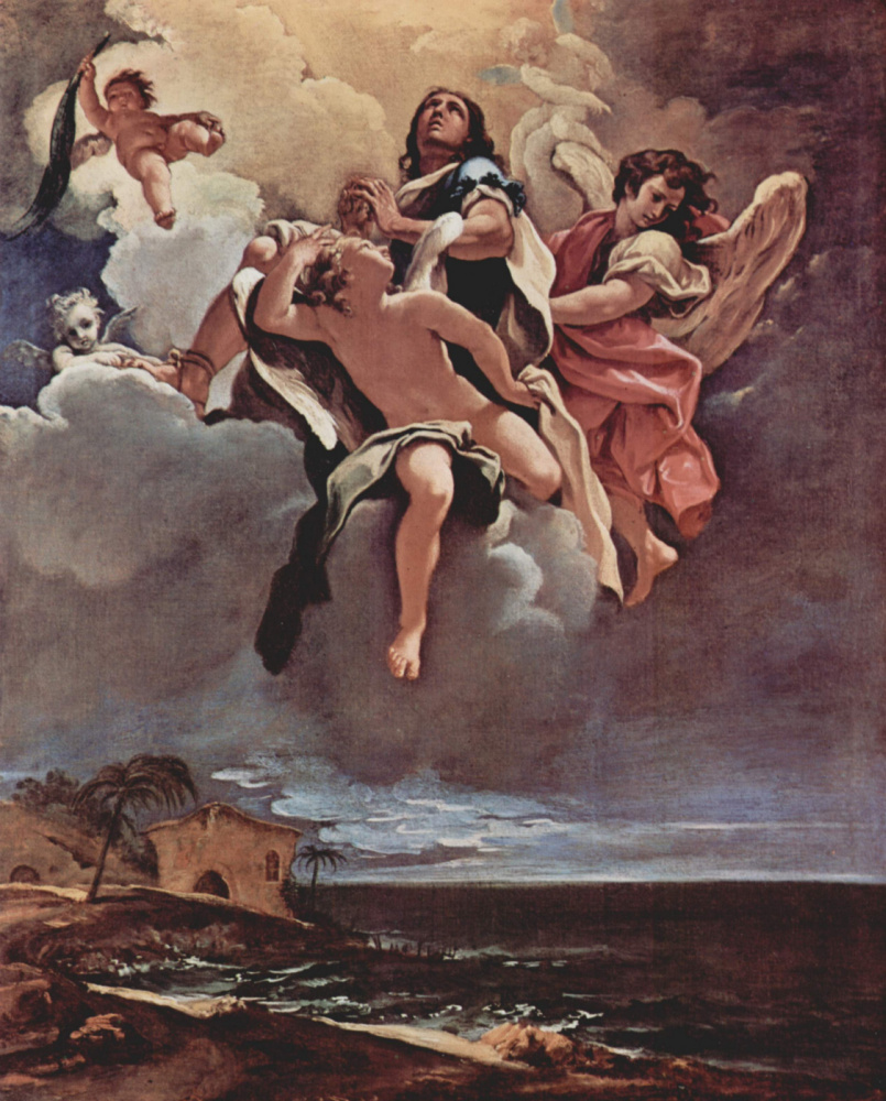 Себастьяно Риччи. Эскиз для цикла фресок в Сан Бернардино алле Оссе в Милане. Апофеоз святого