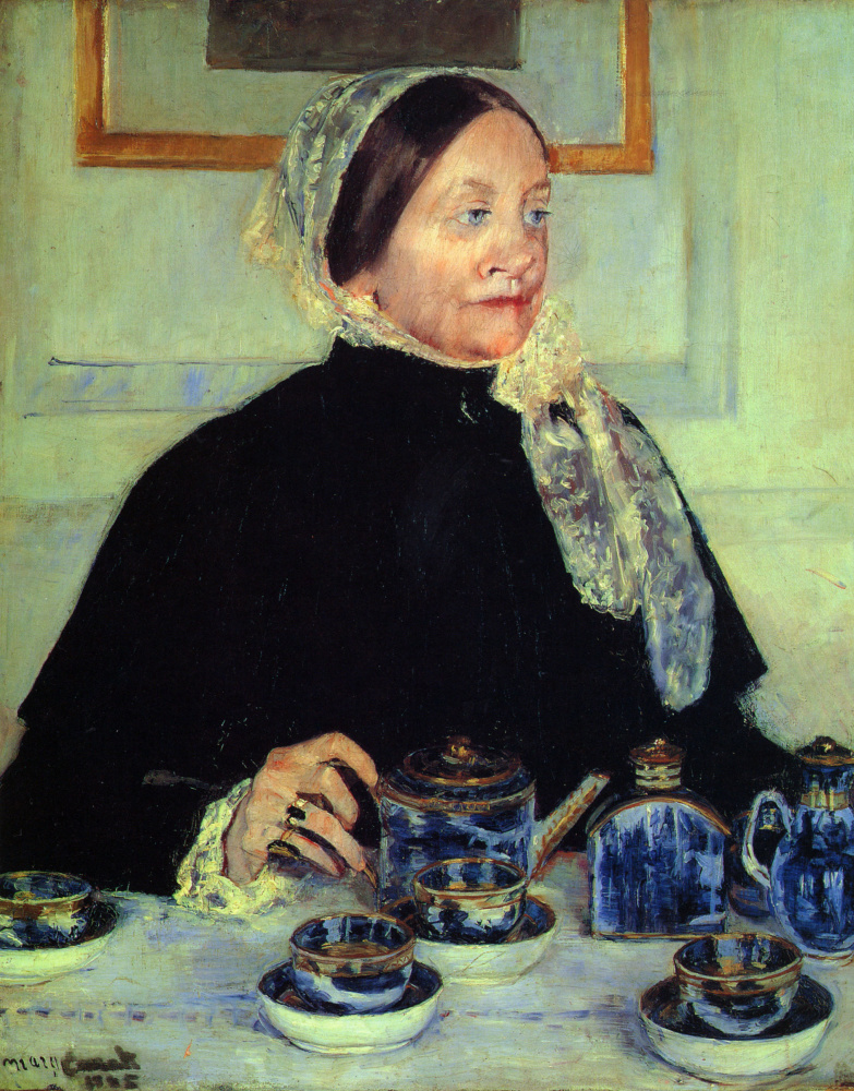Mary Cassatte. Lady at the tea table