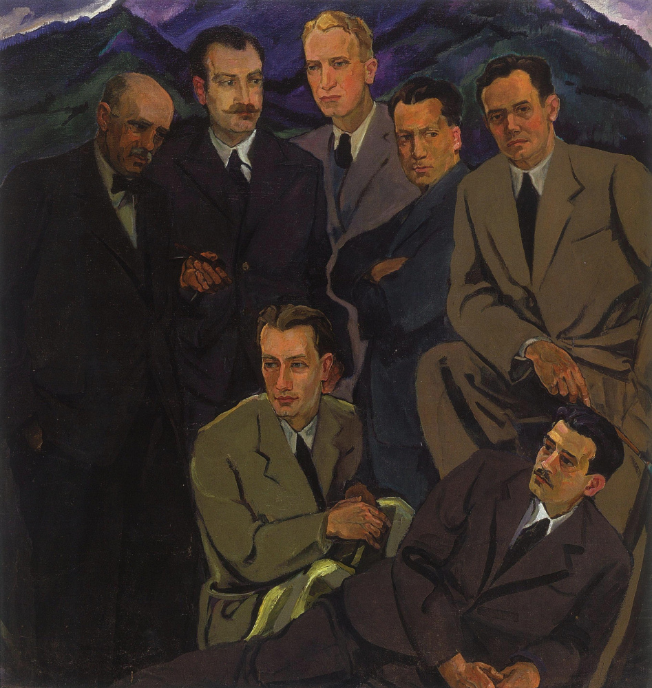 Adalbert Mikhailovich Erdeli. Group portrait of Uzhgorod artists