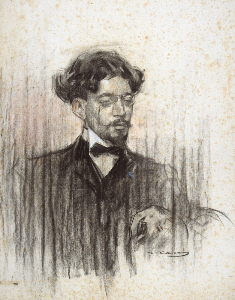 Ramon Casas i Carbó. Portrait of Joan Pujal