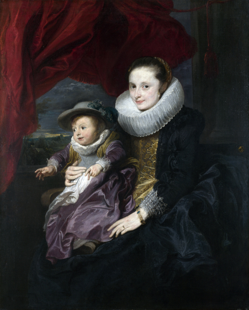 Антоніс ван Дейк. Портрет женщины с ребёнком