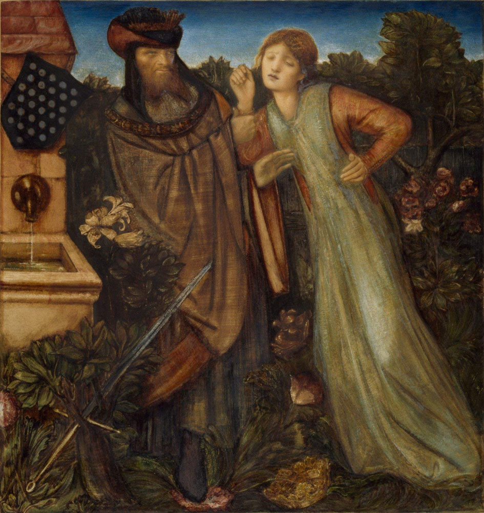 Edward Coley Burne-Jones. King Mark and Beauty Isolde