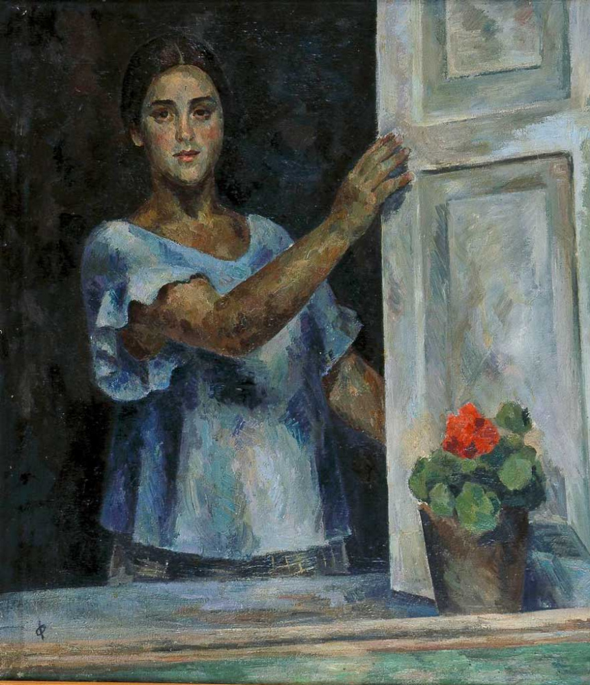 Robert Rafailovich Falk. The girl at the window (Raisa Idelson)