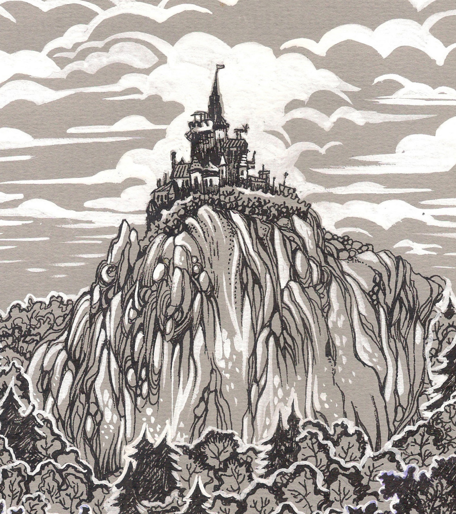 Hius Mazur. Mountain castle