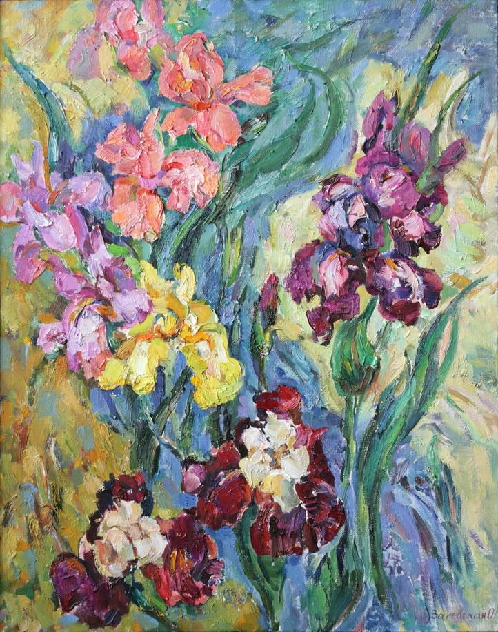 Oksana Viktorovna Zalevskaya. Irises