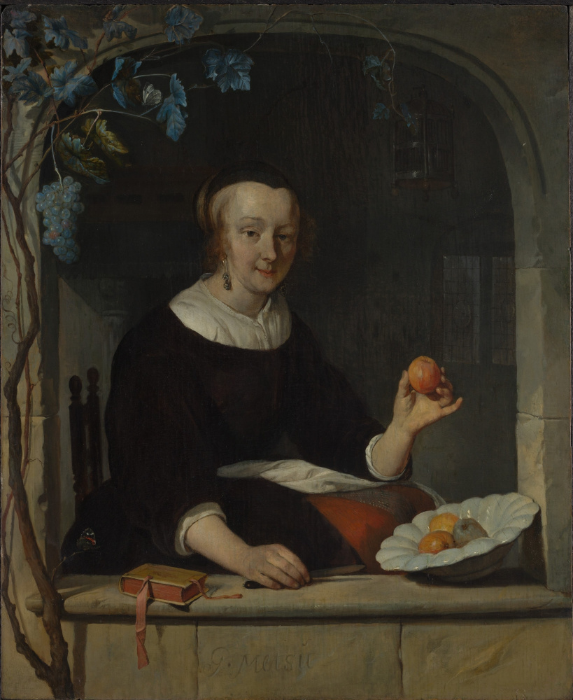 Gabriël Metsu. Woman sitting by the window