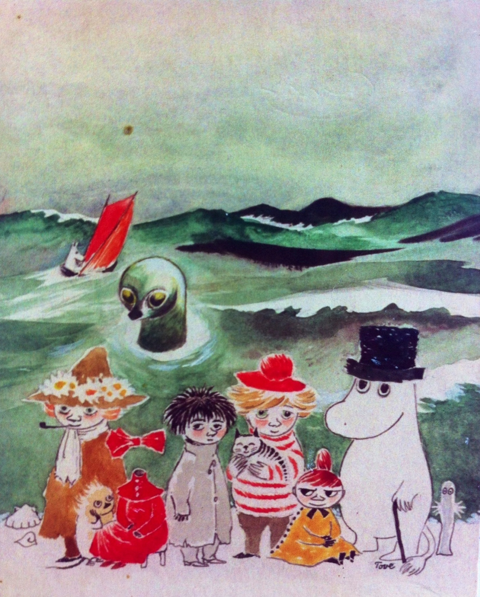 洋書 Stora Mumin boken / Tove Jansson The cover of the book T. Jansson about the Moomin, 1960 by