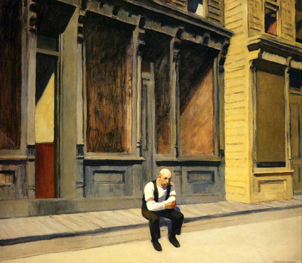 edward hopper Воскресенье:作品描述