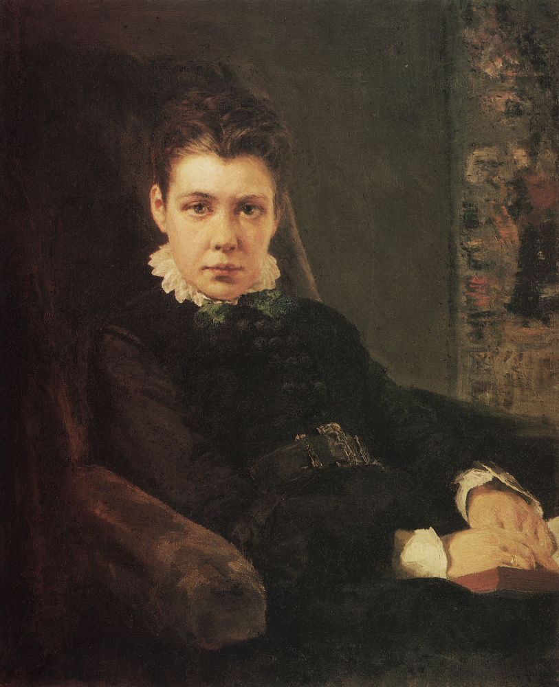 Vasily Dmitrievich Polenov. Portrait de Vera Dmitrievna Khrouchtchev, soeur de l'artiste