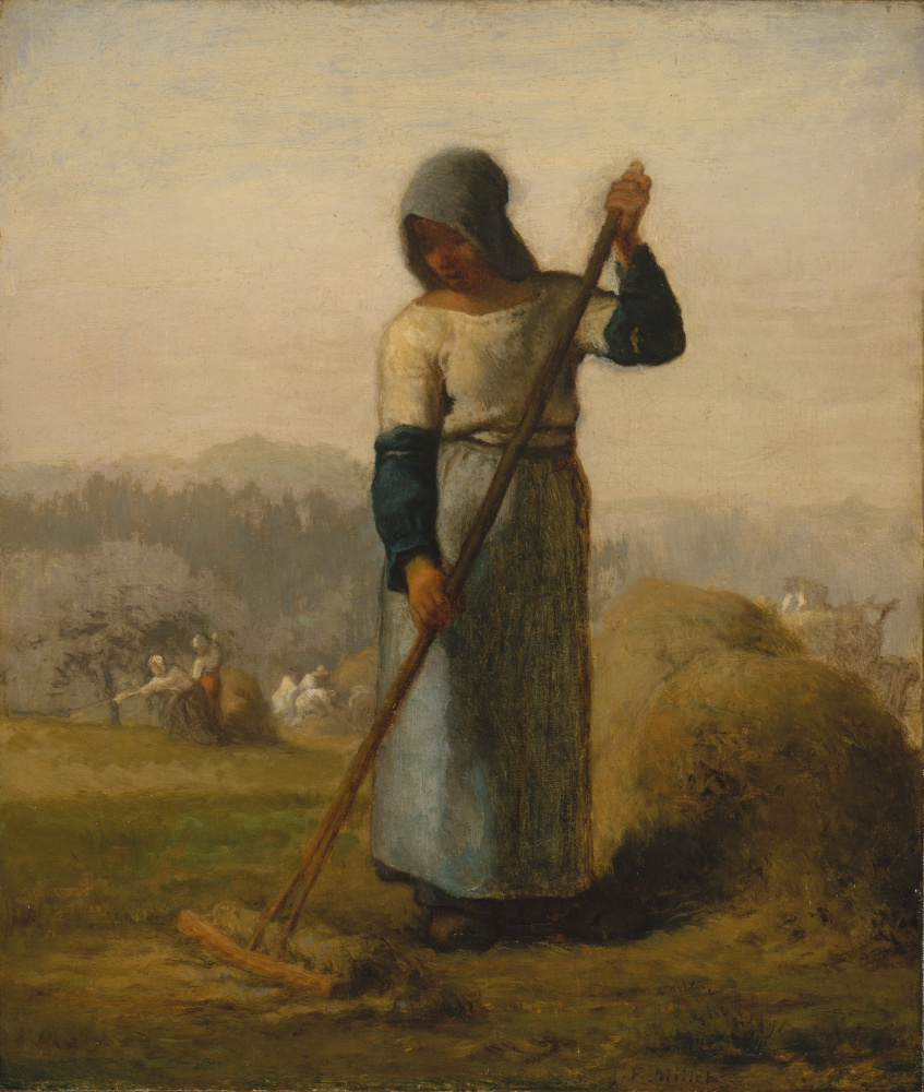 Jean-François Millet. Woman with a rake