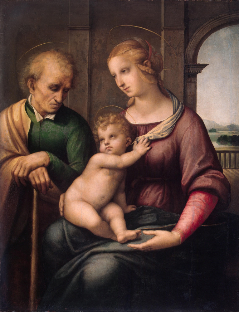 Raphael Sanzio. The Holy family (Madonna with beardless Joseph)