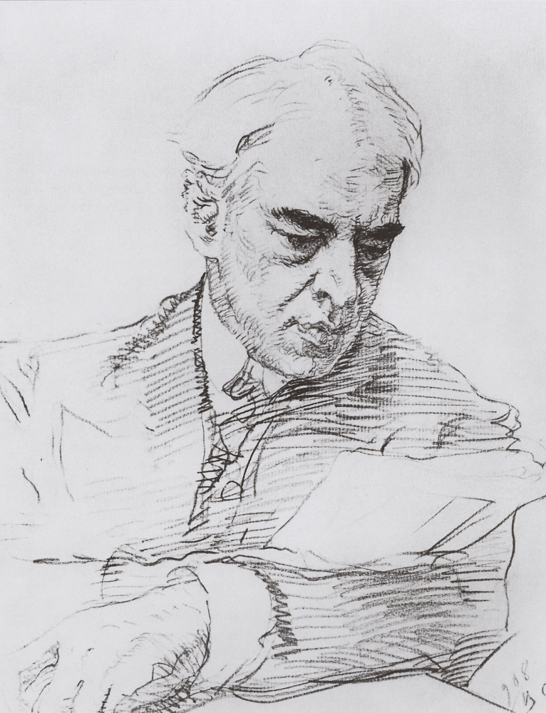 Valentin Aleksandrovich Serov. Portrait Of K. S. Stanislavsky