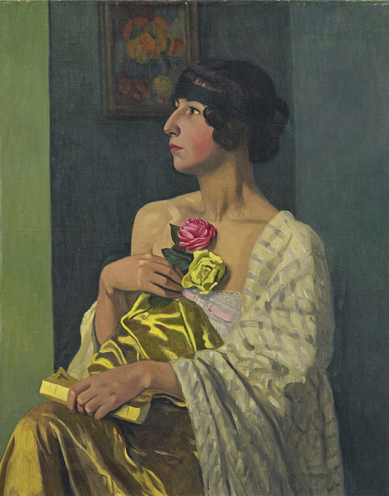 Felix Vallotton. Woman with roses