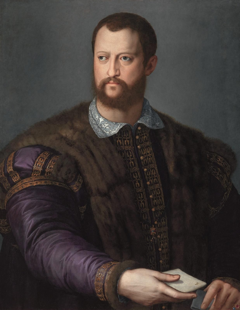 Agnolo Bronzino. Portrait of Cosimo I Medici aged 40