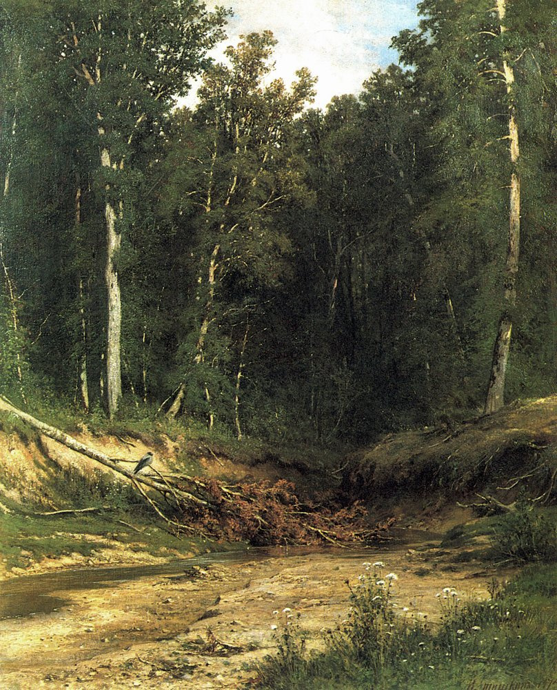 Ivan Ivanovich Shishkin. Forest stream (württemberg)
