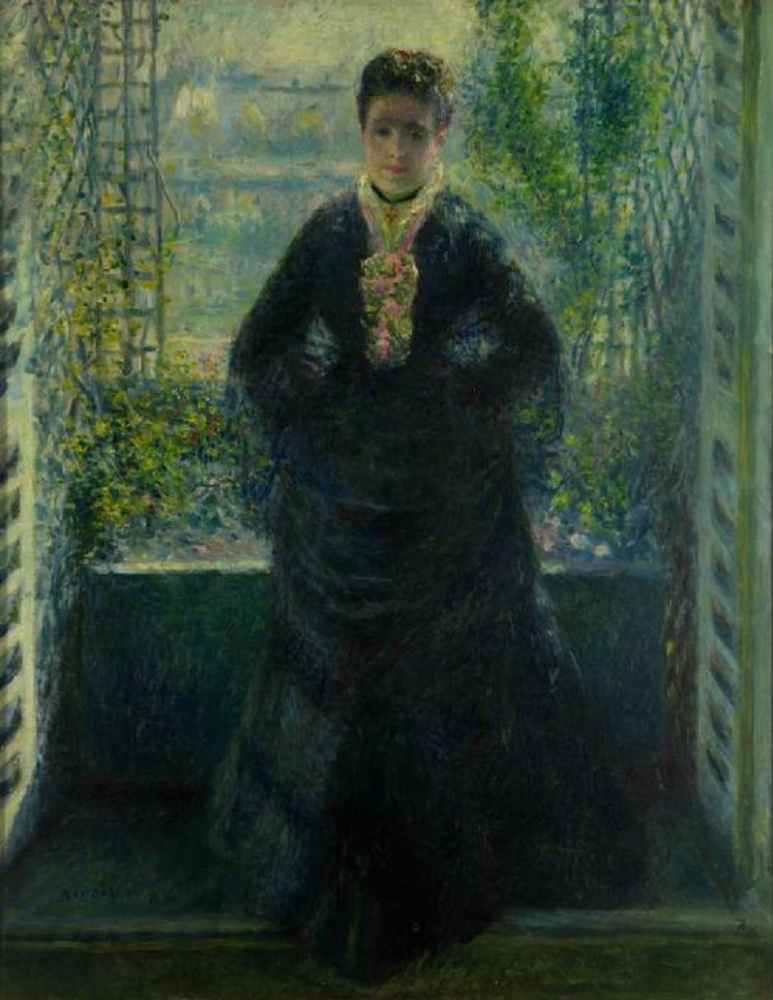 Пьер Огюст Ренуар. Портрет мадам Шоке у окна