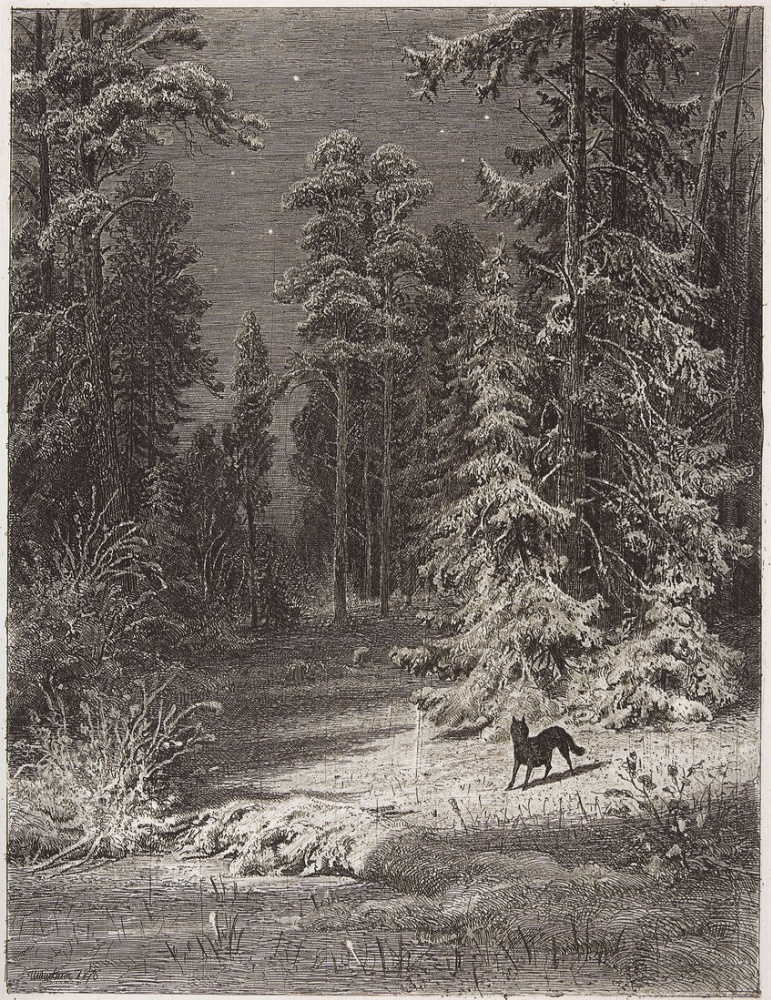 Ivan Shishkin. Winter night