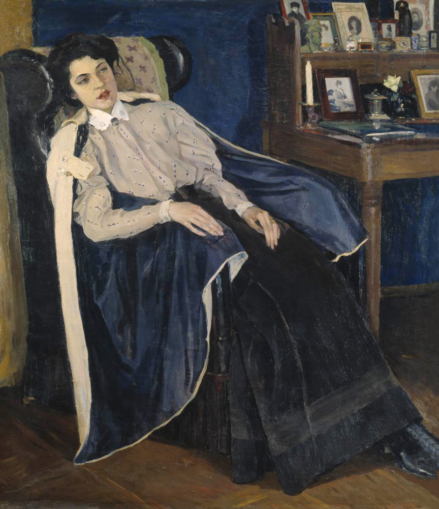 Mikhail Vasilyevich Nesterov. Portrait of O. M. Nesterova-Shreter (daughter of the artist)