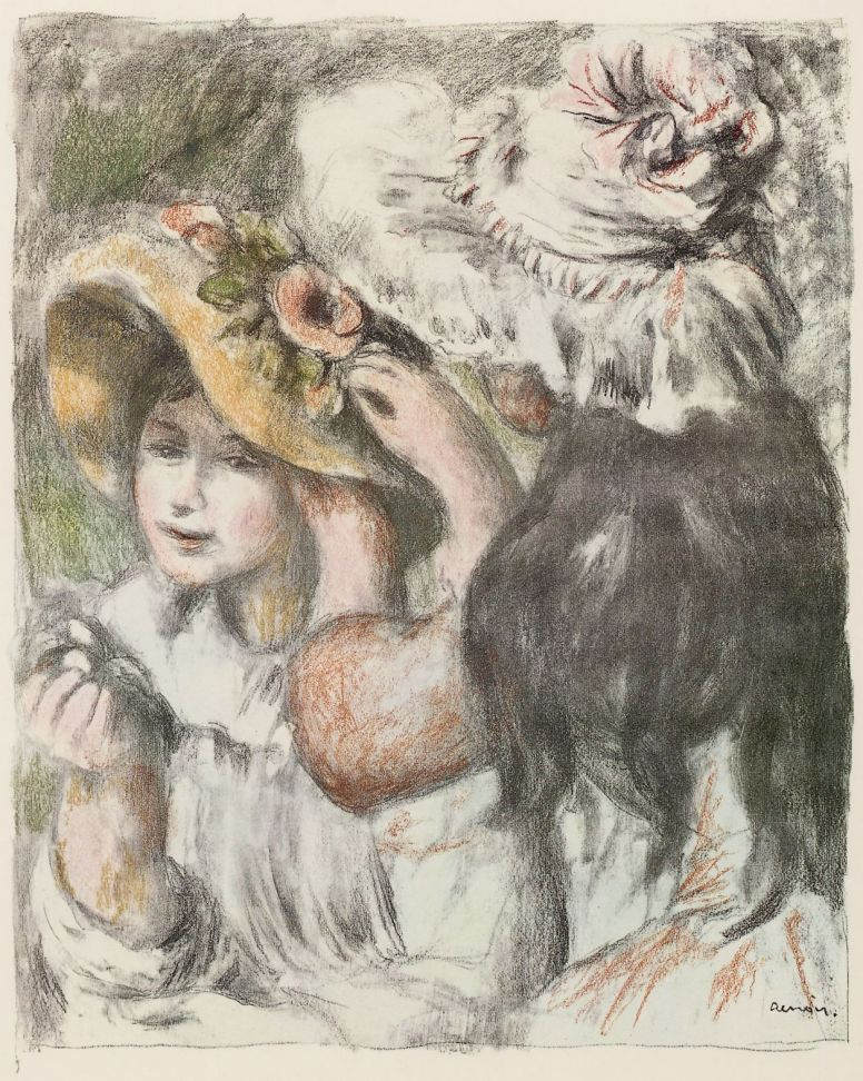 Pierre-Auguste Renoir. Embellished hat