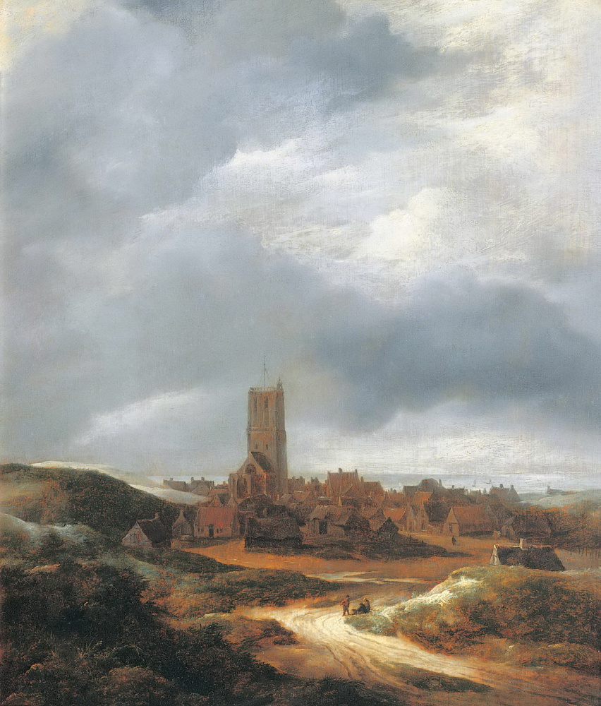 Jakob van Isaacs Ruisdael. Vue d'Egmond aan Zee