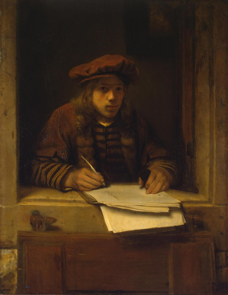 Samuel van Hogstraaten. Self-portrait