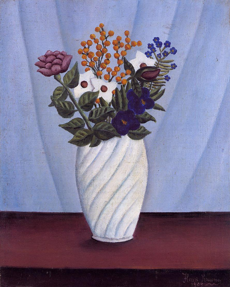 Henri Rousseau. Un bouquet de fleurs