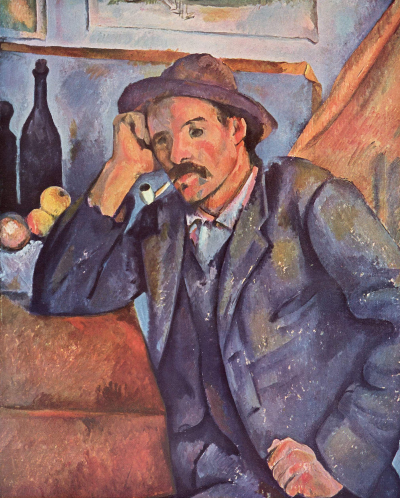 Paul Cezanne. Man with a pipe