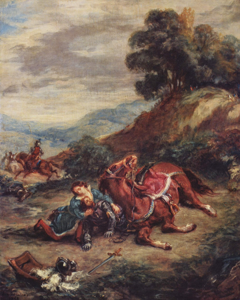 Eugene Delacroix. Death Larasa