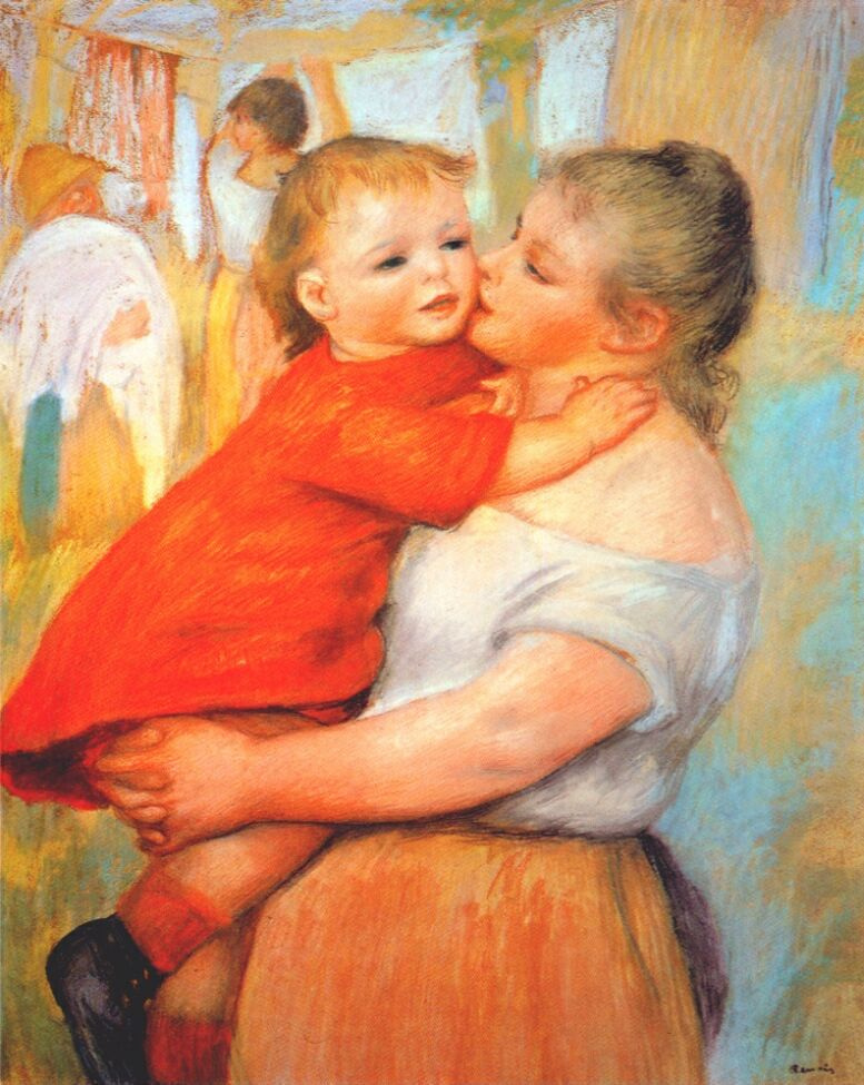 Pierre-Auguste Renoir. Alina and Pierre. Mother and child