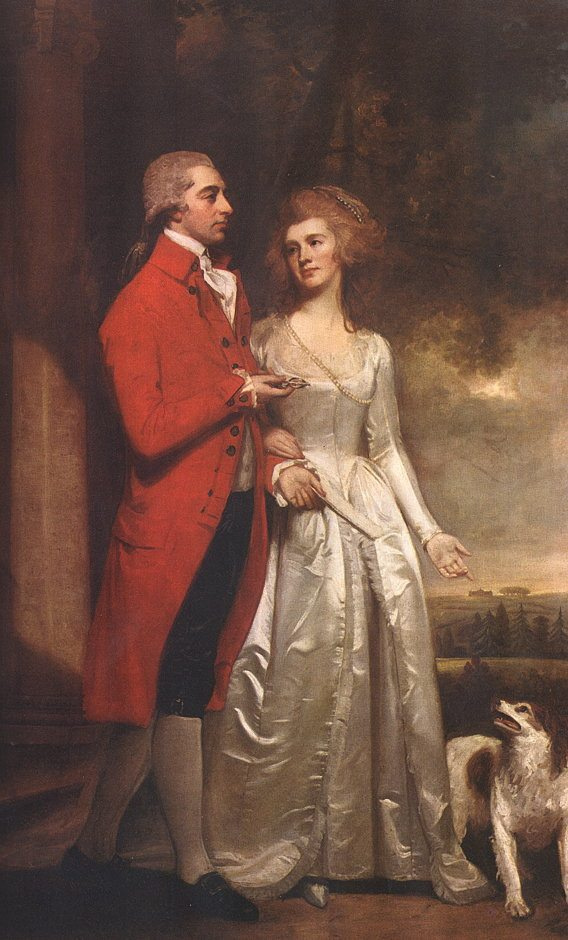 George Romney. An evening walk. Sir Christopher and Lady Sykes