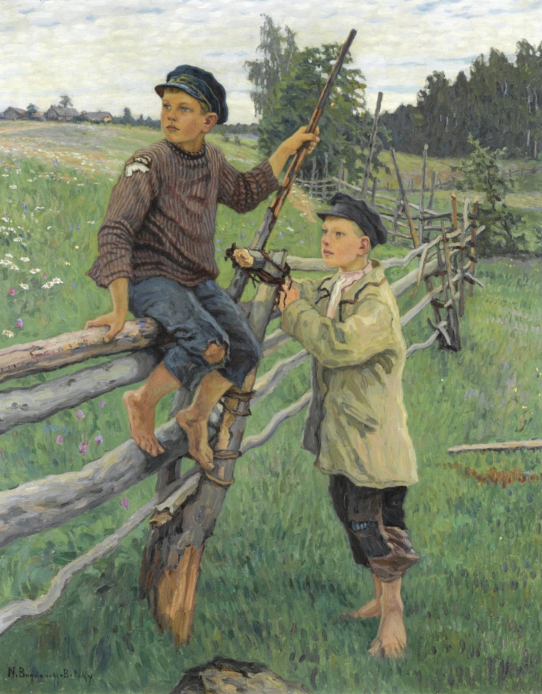 Nikolay Petrovich Bogdanov-Belsky. Village boys