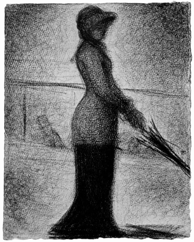 Georges Seurat. Walking alone
