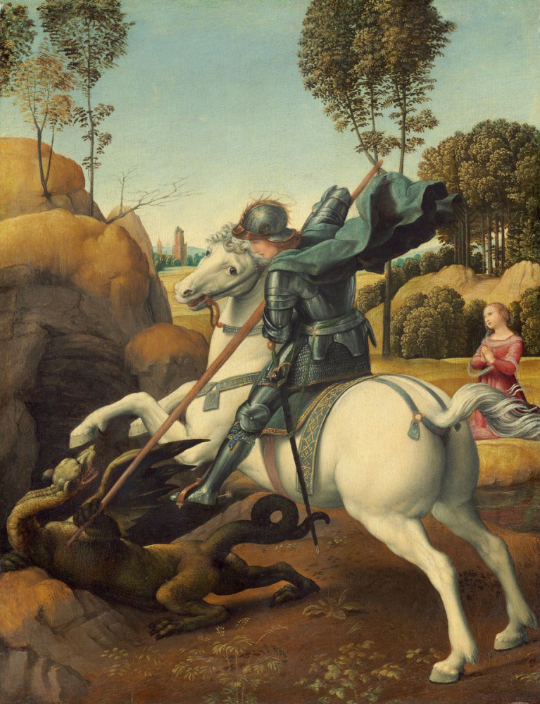 Raphael Santi. St. George and the Dragon