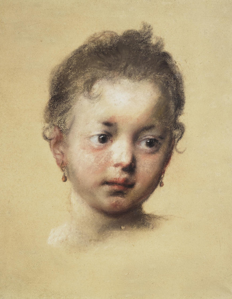 Rosalba Carriera (Carrera). Children's head in front