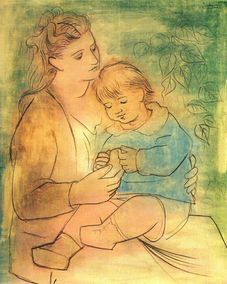 Pablo Picasso. Mother and child