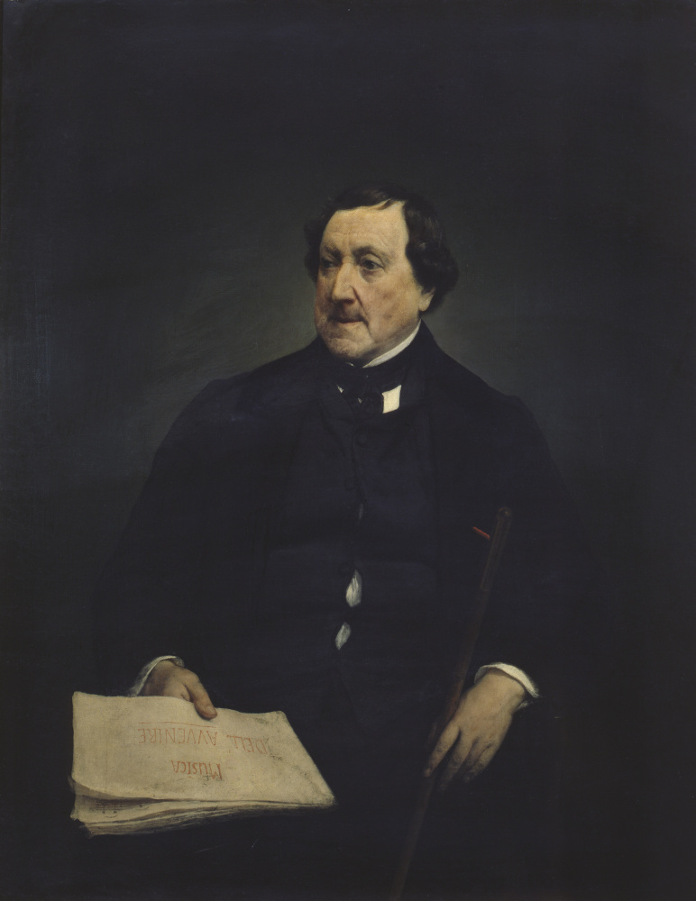 Francesco Ayec. Portrait of Gioacchino Rossini