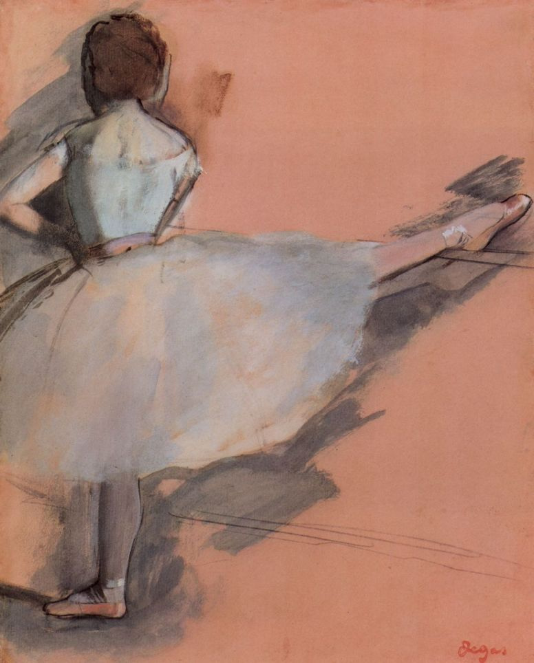 Edgar Degas. Ballerina at the Barre