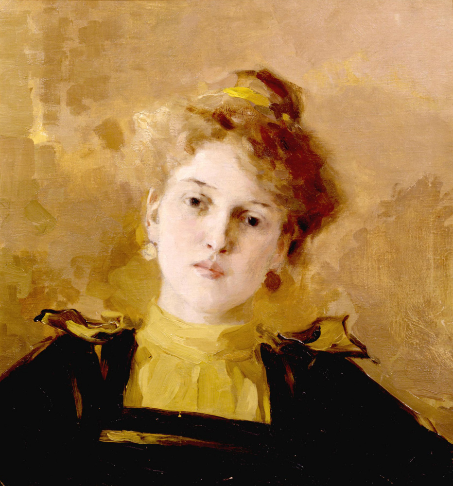 Osip Emmanuilovich (Joseph) Braz. Portrait of a young woman. 1890s