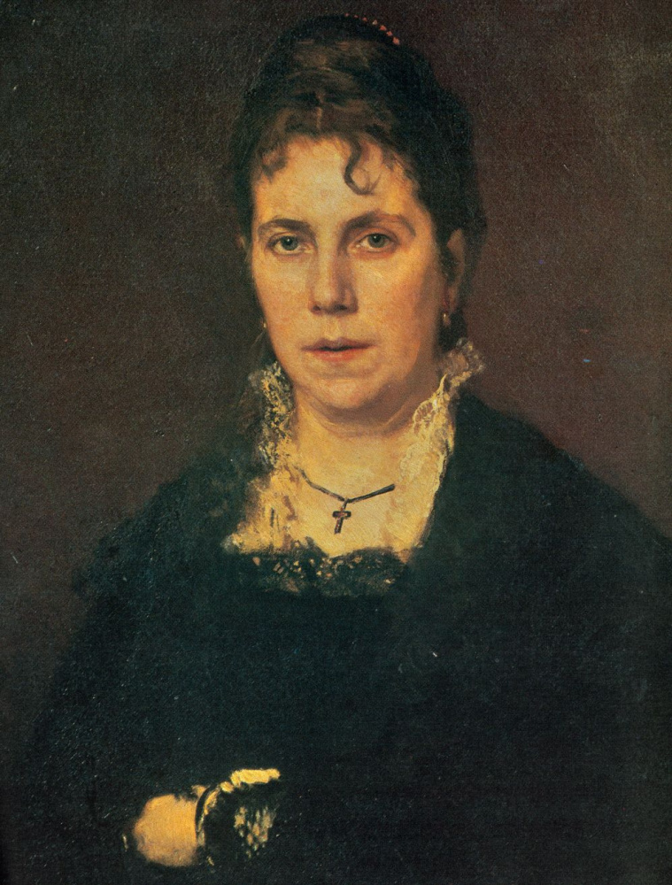 Ivan Nikolayevich Kramskoy. Portrait Of Sofia Nikolaevna Kramskoy. Fragment