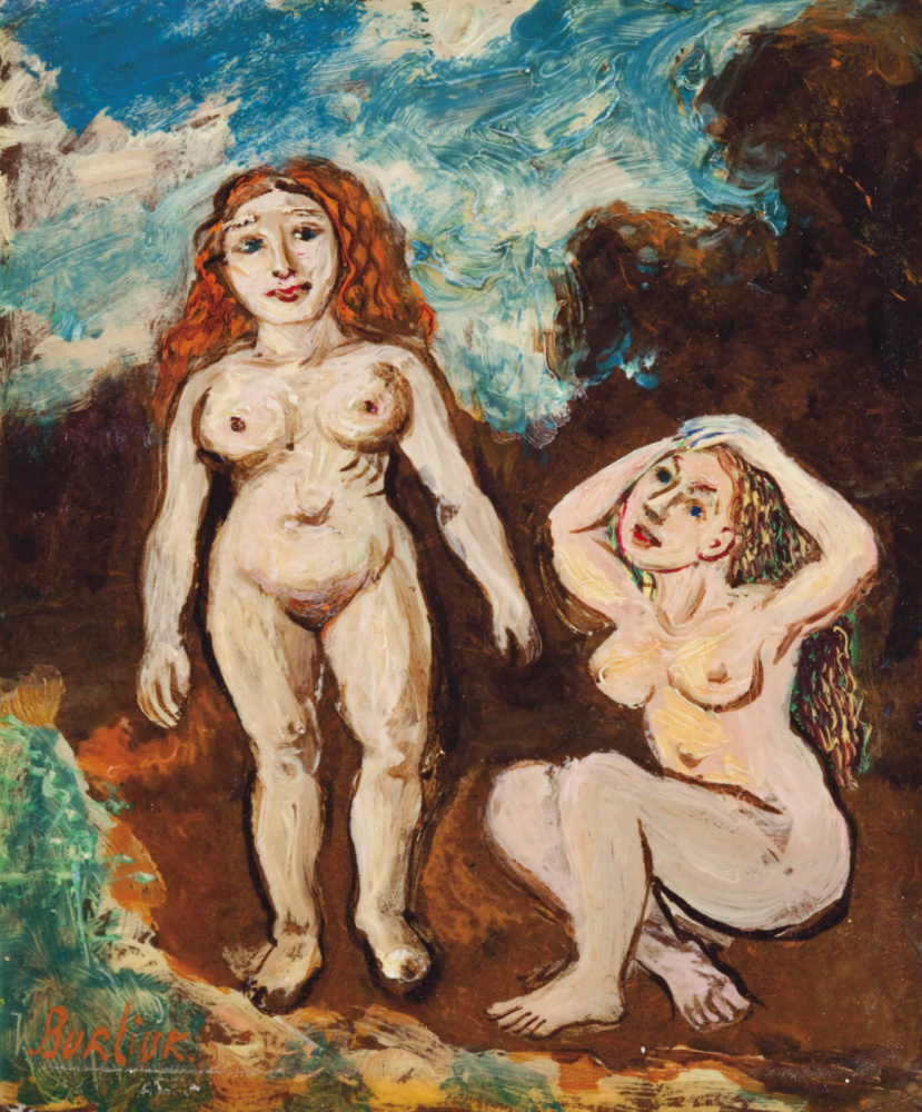 David Davidovich Burliuk. Two naked women