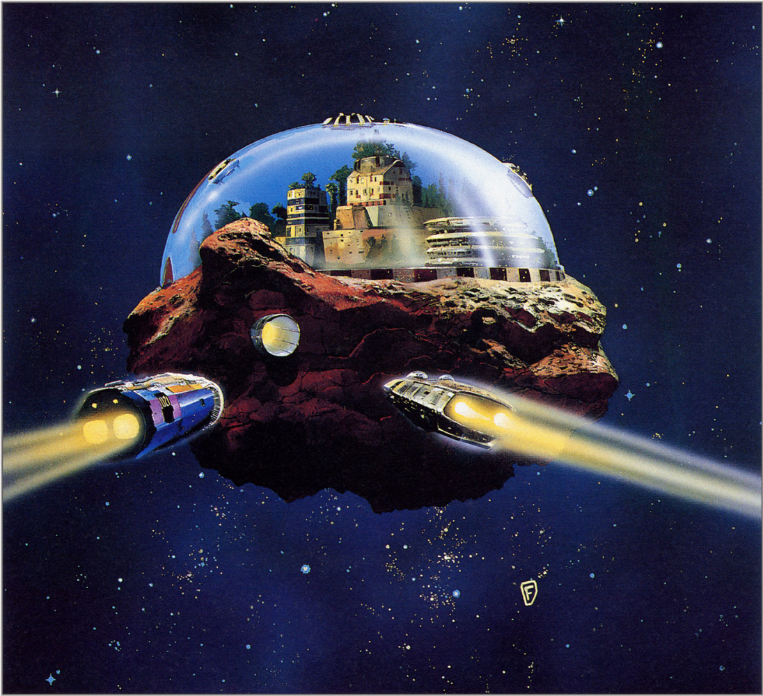 Chris Foss. The city on the asteroid