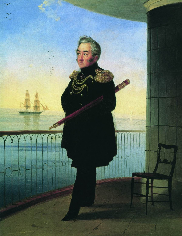 Ivan Aivazovsky. Portrait of Vice-Admiral M. P. Lazarev