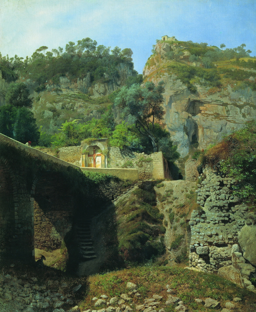 Lev Feliksovich Lagorio. Veduta di Capo di Monte a Sorrento