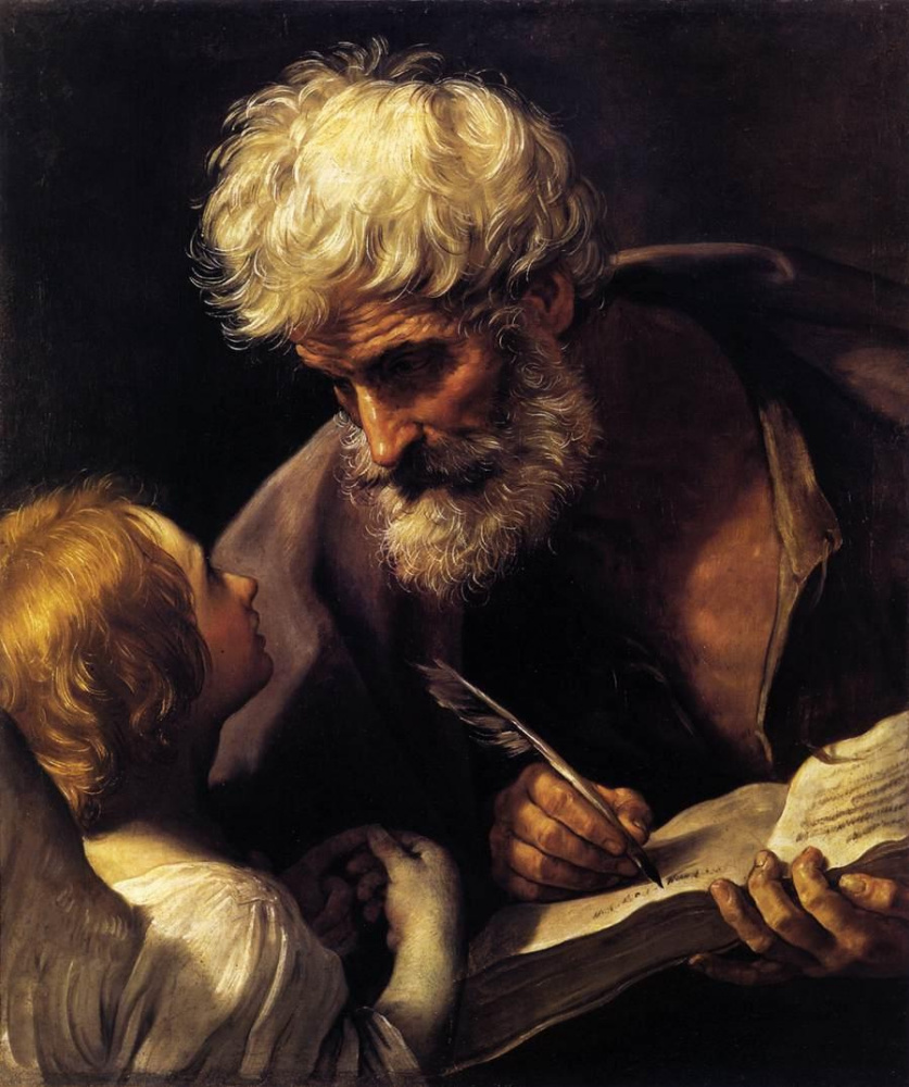 Guido Reni. Evangelist Matthew and the angel