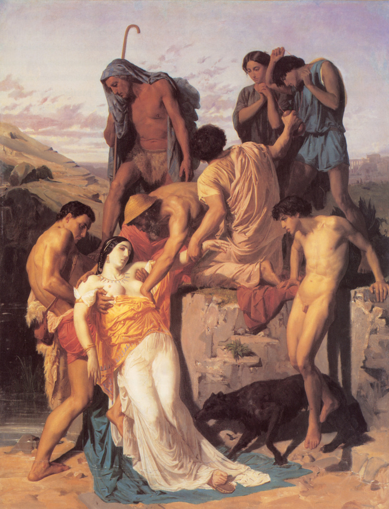 William-Adolphe Bouguereau. Zenobia on the banks of the Arax