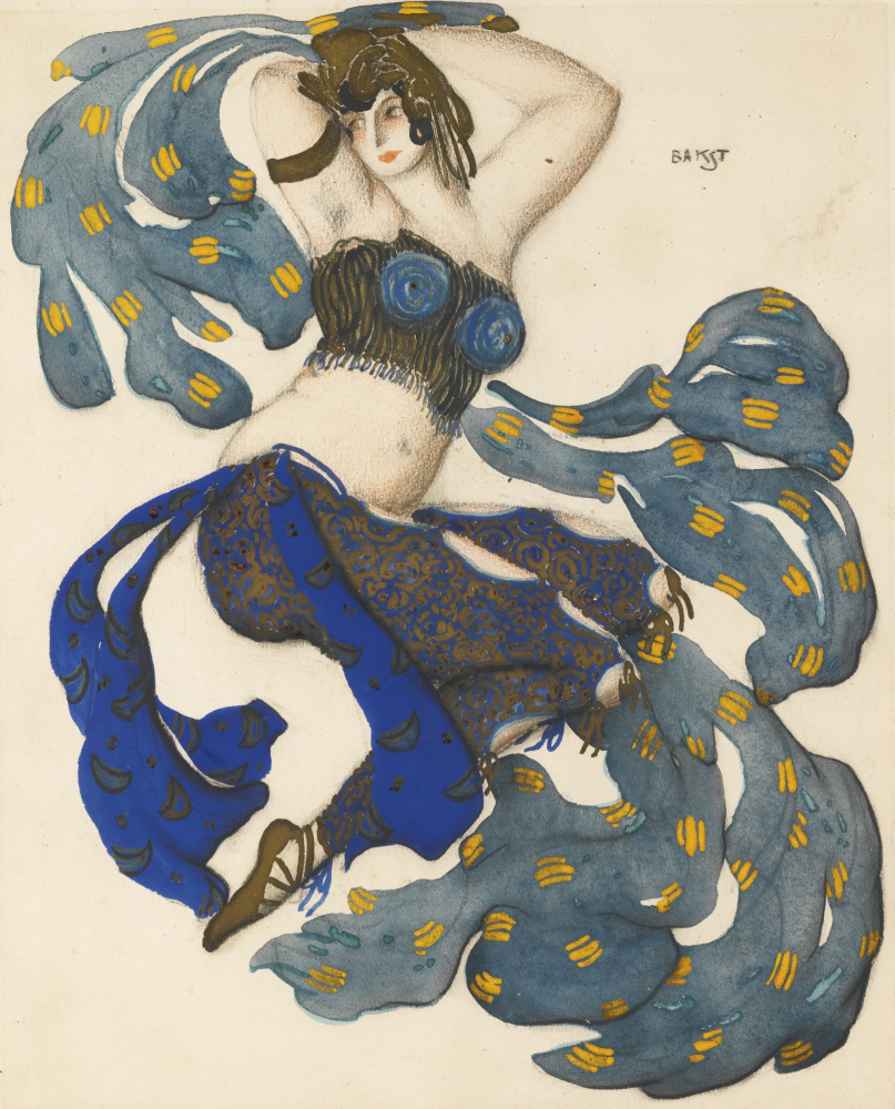 Lev (Leon) Bakst. Odalisque. Costume design for the ballet "Scheherazade"