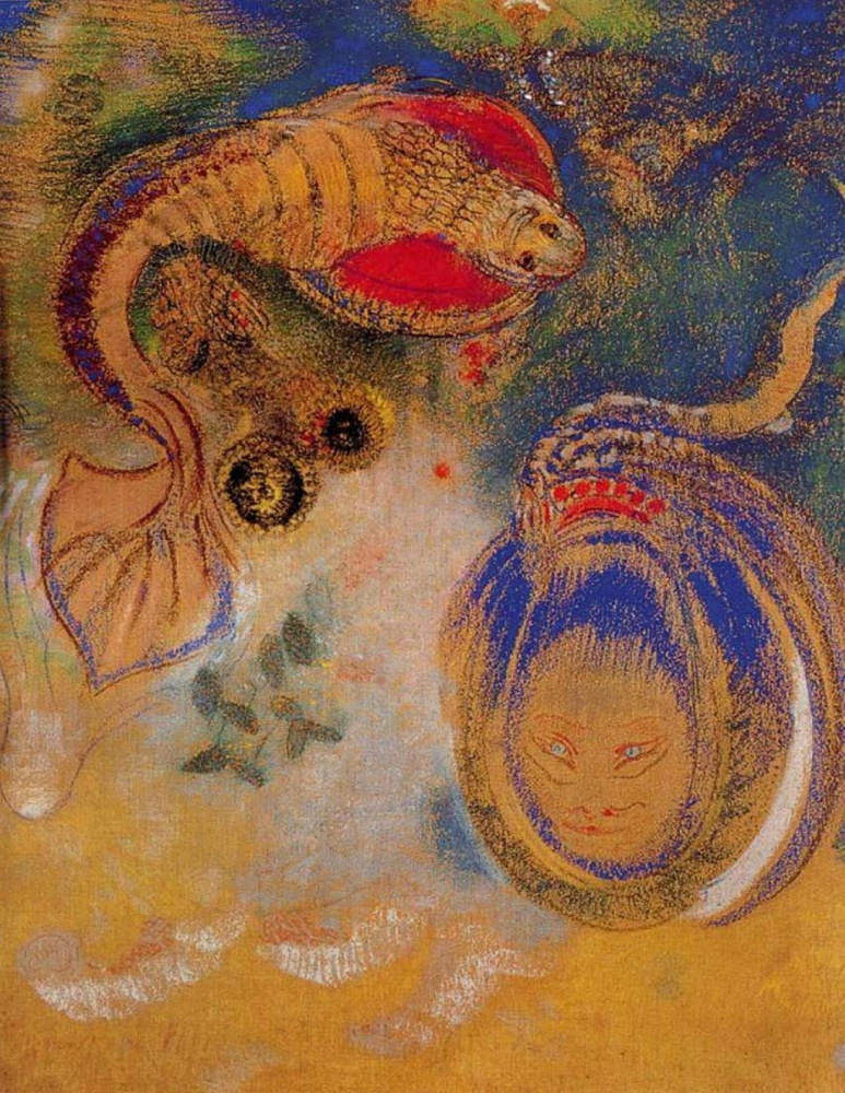 Odilon Redon. Animals on the bottom of the sea