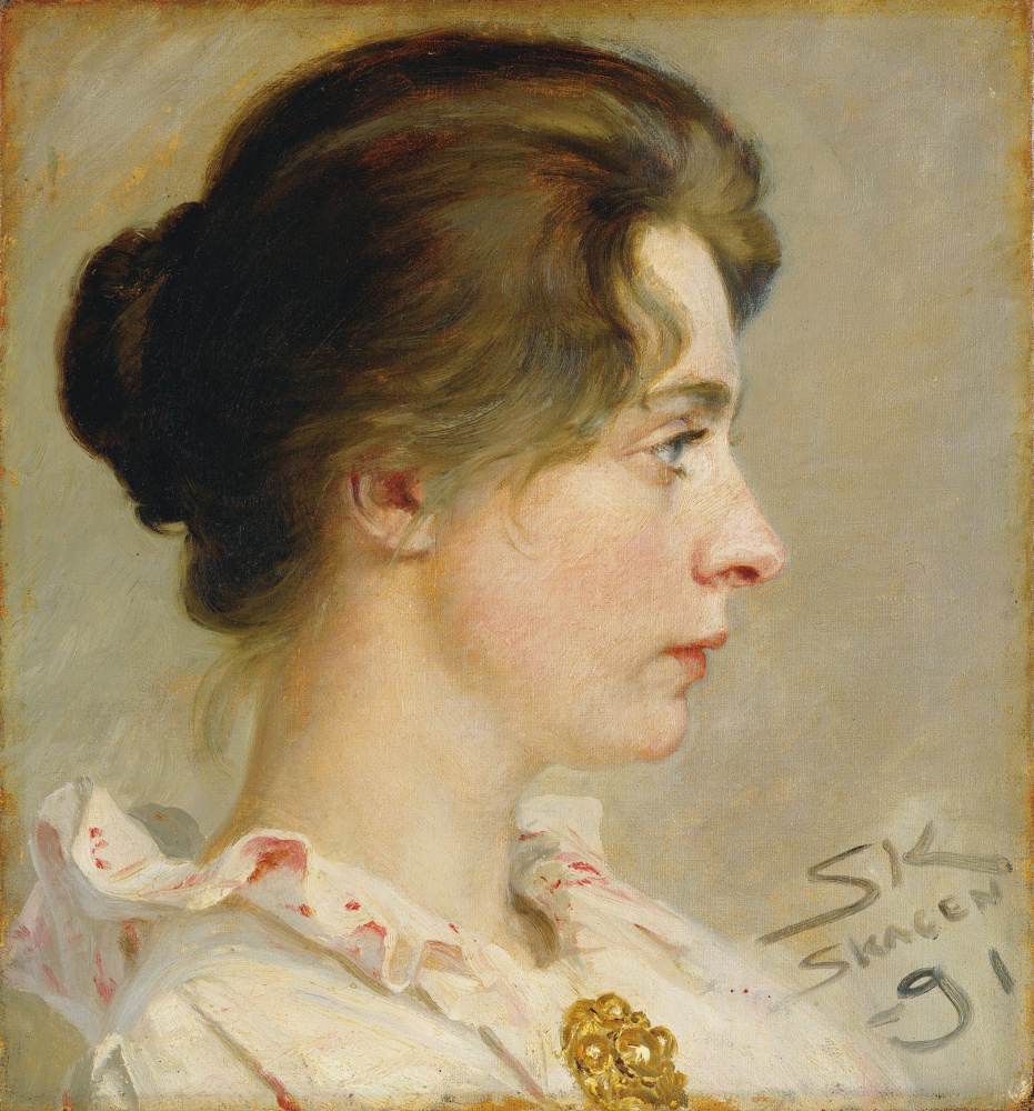 Peder Severin Krøyer. Marie in profile