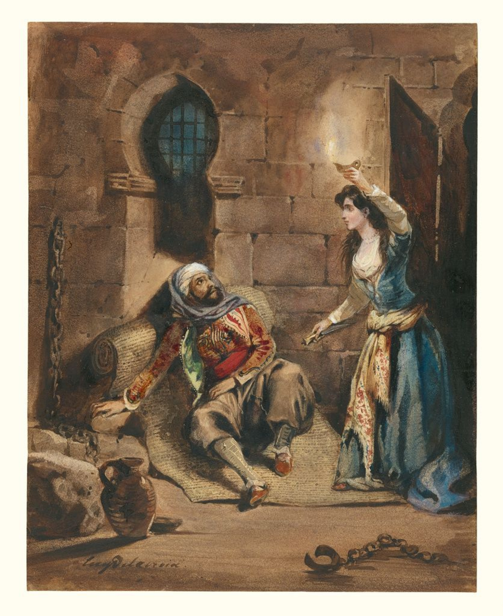 Eugene Delacroix A scene from 