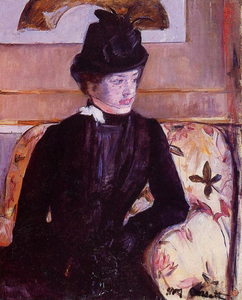 Mary Cassatt. Young woman in black (Portrait of Madame George.)